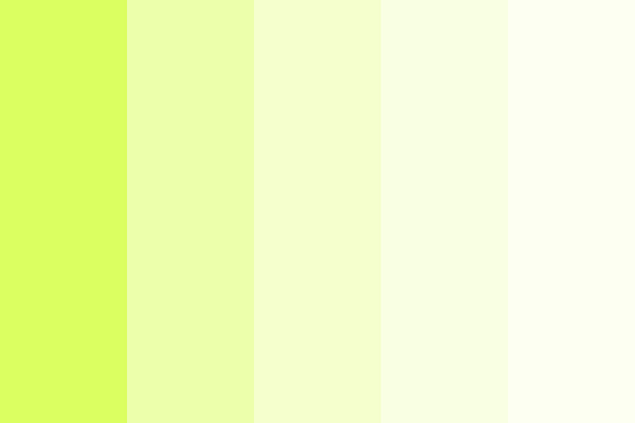 Luminescent Lemon Lime Color Palette