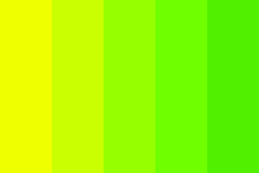 yellow green mix Color Palette