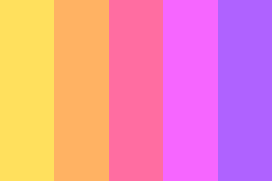 synthwave sunset four shades lighter Color Palette