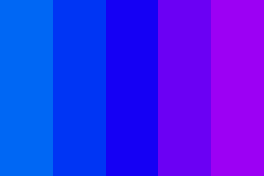 nice blue to purple mix Color Palette