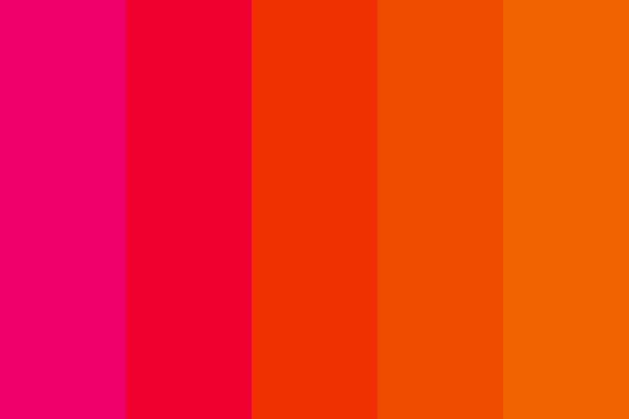 nice pink to orange mix Color Palette
