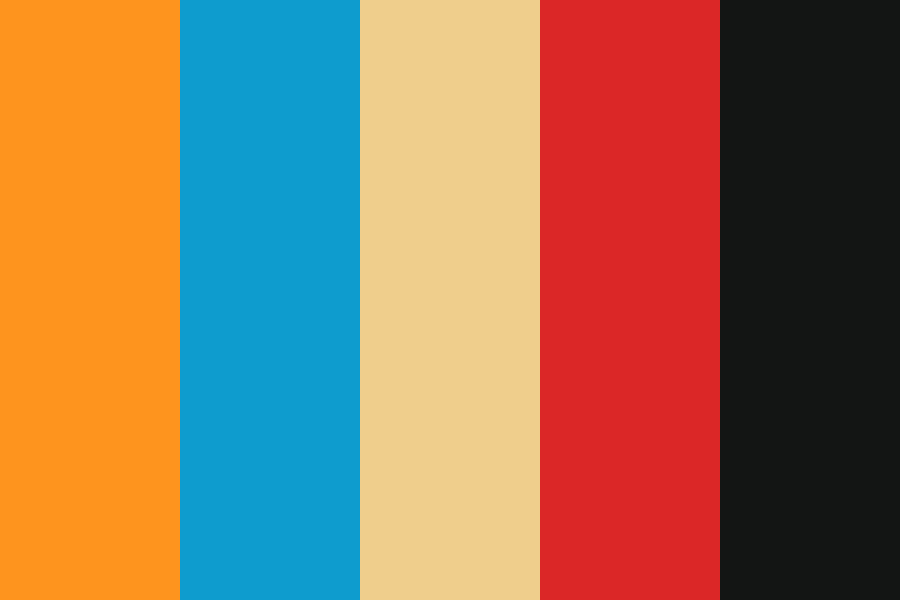 Glamrock Freddy - FNAF color palette