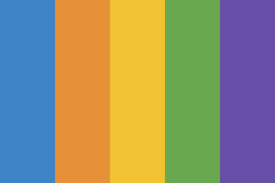 Bright Saturated Colors color palette