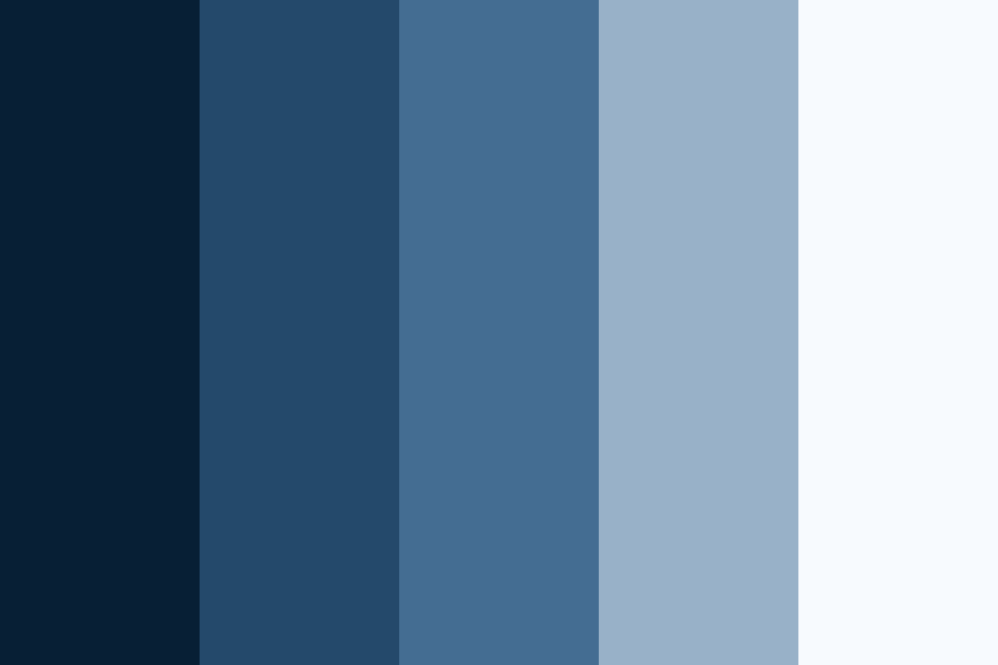 Blue denim Color Palette