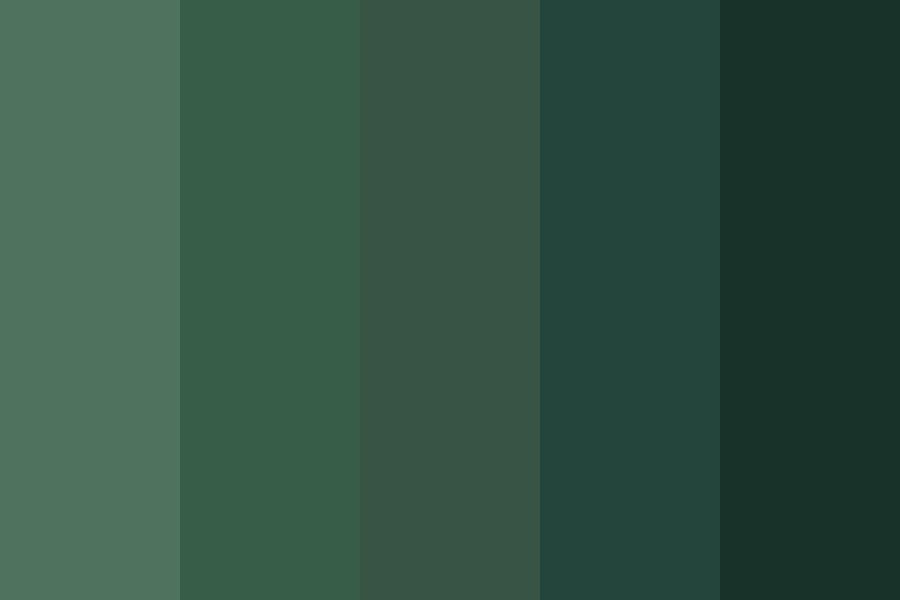 Darkish Green Color Palette