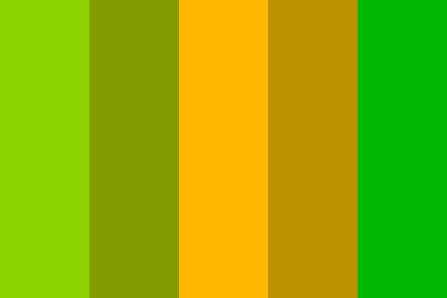 olive greens and oranges color palette
