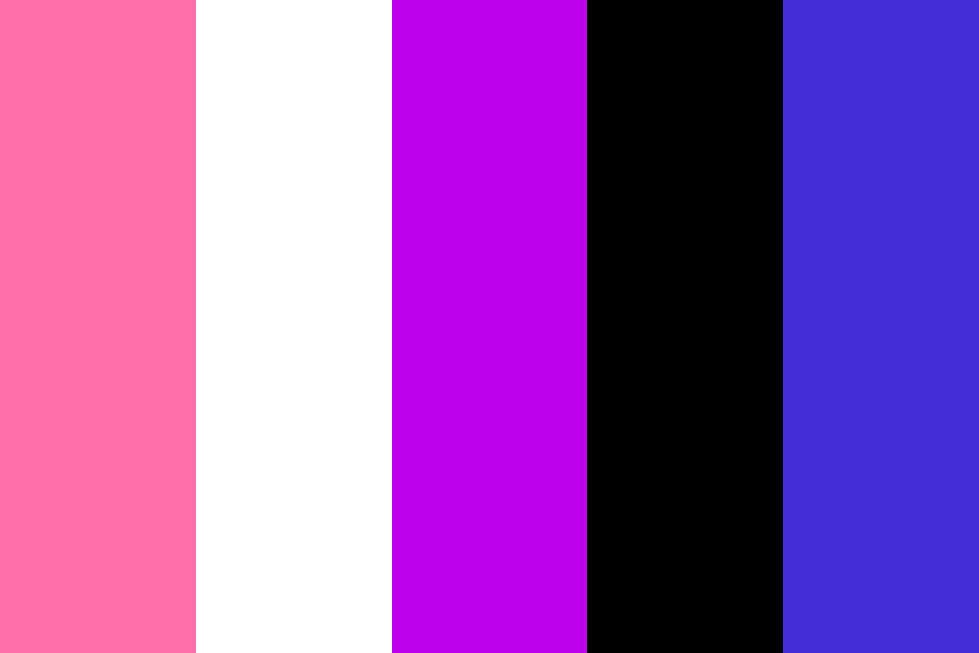 Gender fluid flag color palette