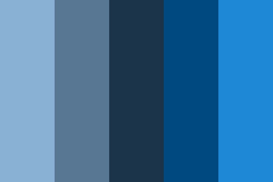 Relaxed waters color palette