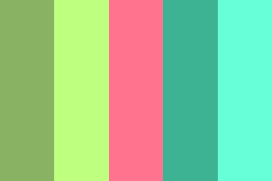humming bird color palette