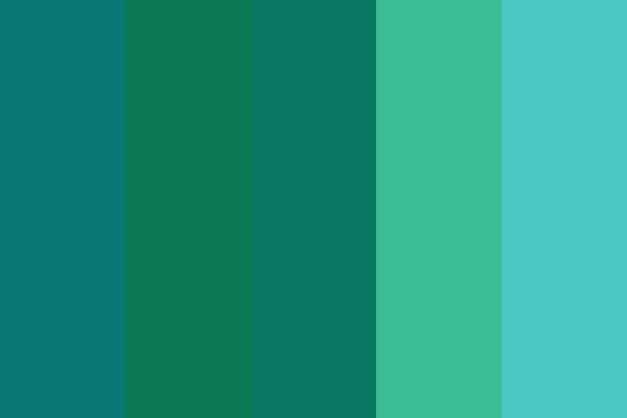 Tidal Emerald color palette