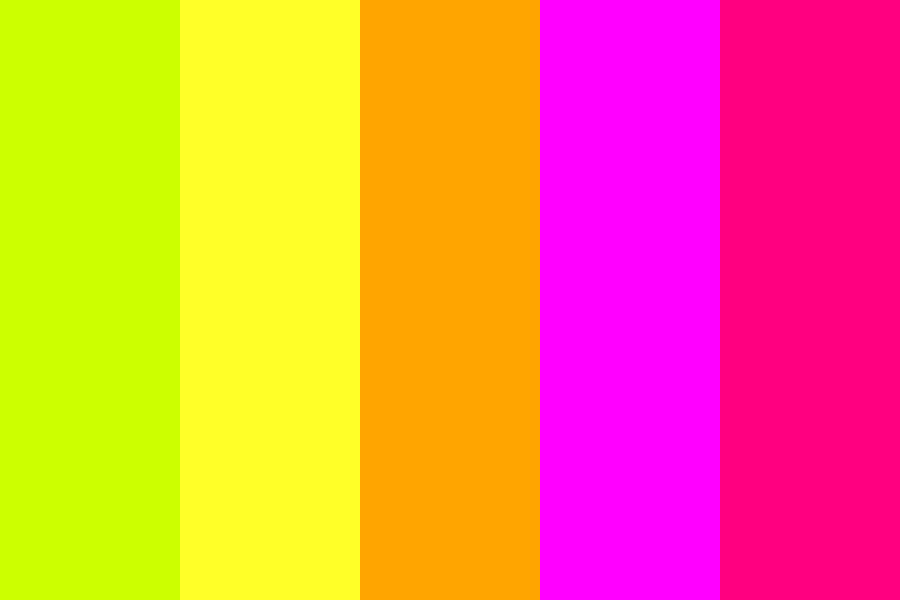 vibrant indie kidcore neon Color Palette