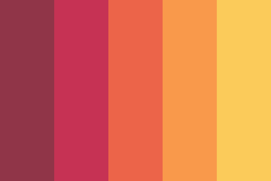 California Soul Sunset color palette