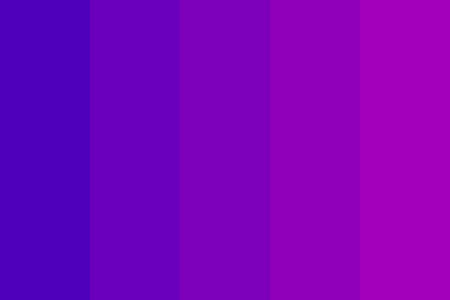 Purple to Violet Color Palette