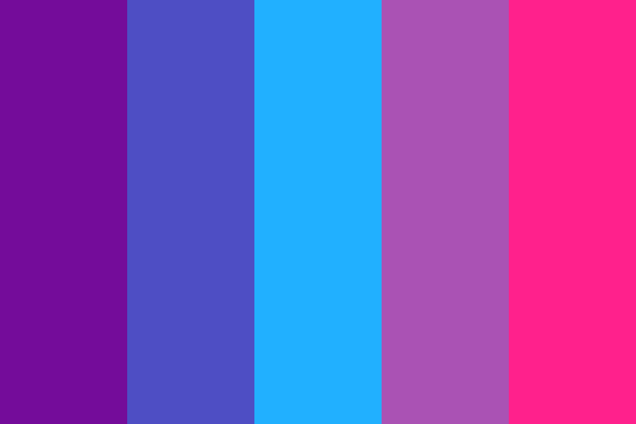 Purple to Blue to Pink Color Palette