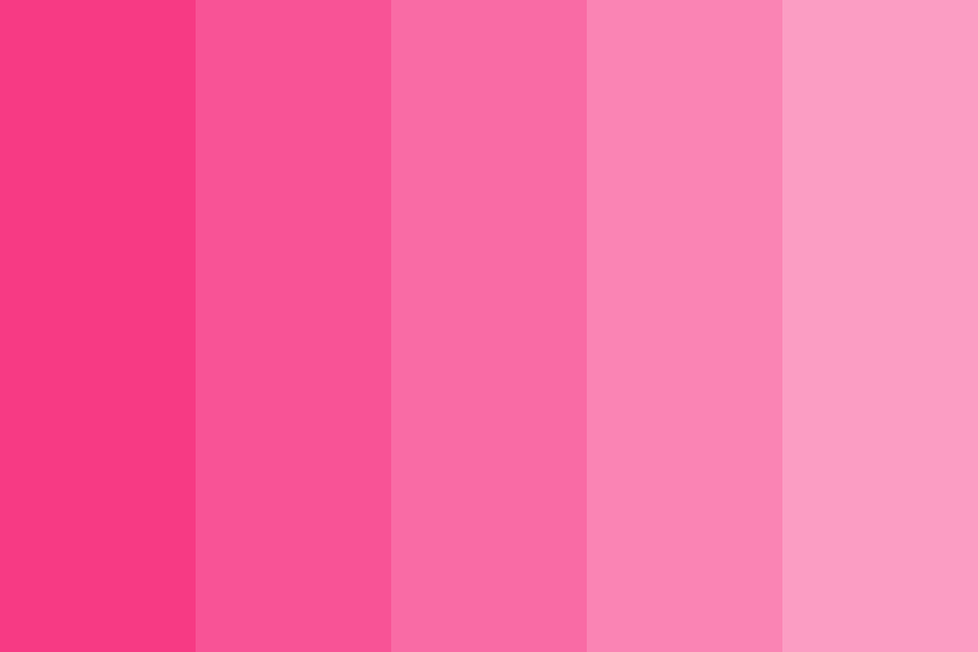 Monochromatic Colors of pink Color Palette
