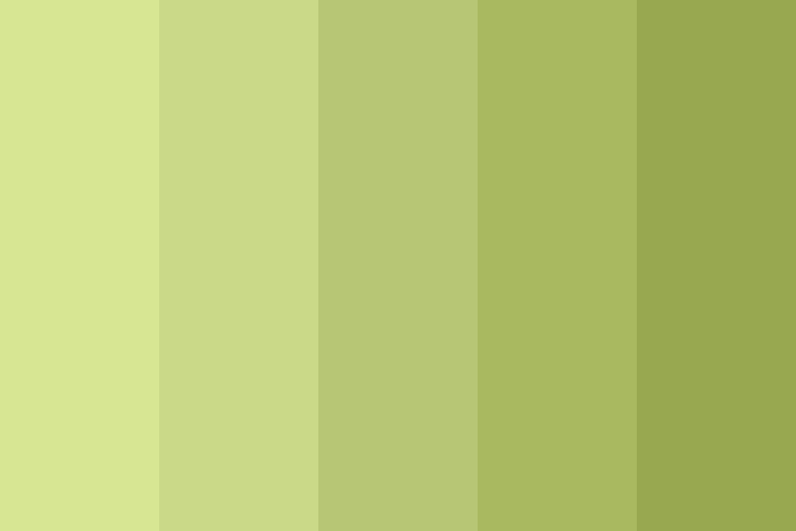 Tons de verde oliva Color Palette