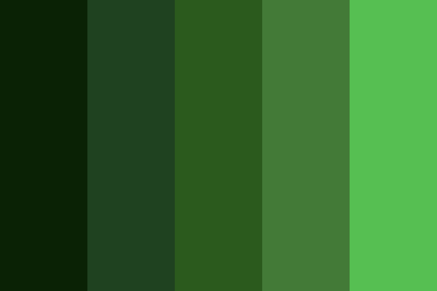 pretty green shades color palette
