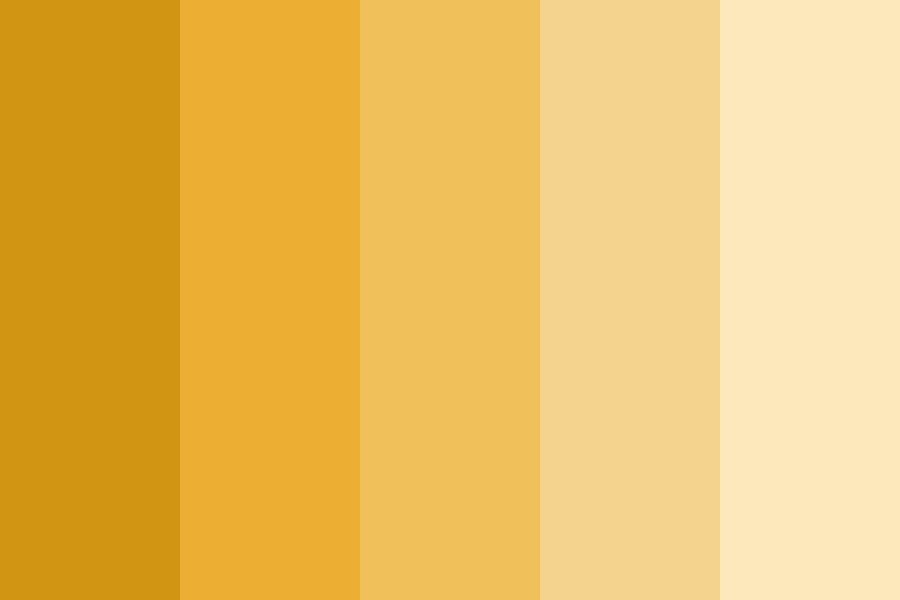 Color of the Year 2009 - Mimosa color palette