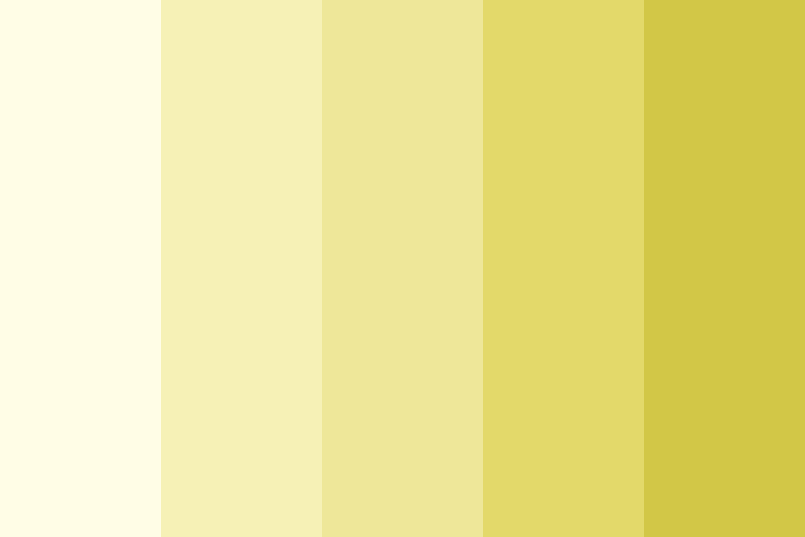 Yellow Ombre Color Palette
