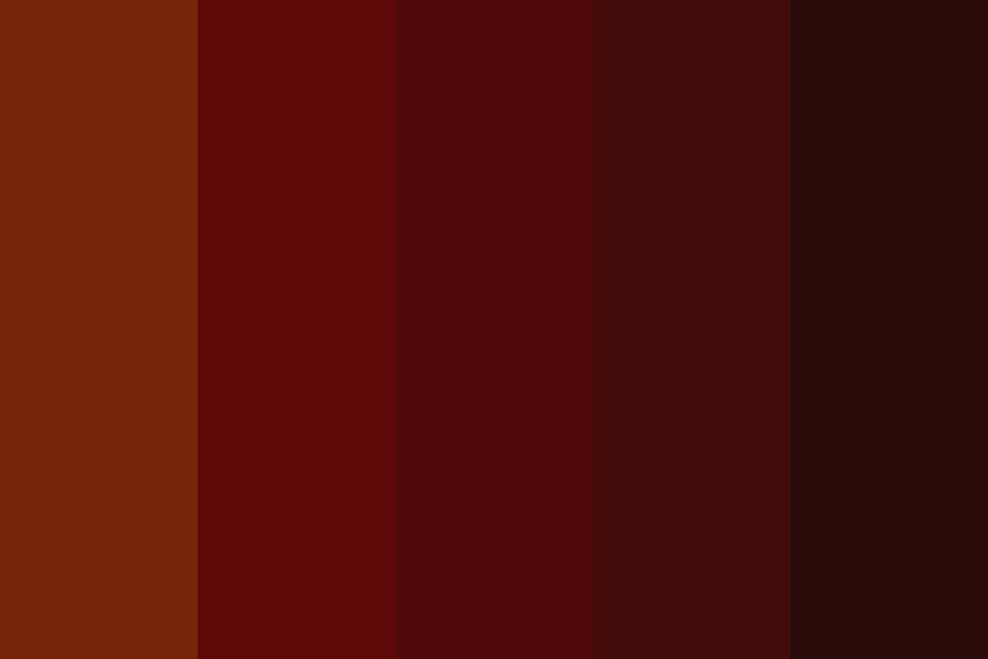 Auburn red hair Swatches Color Palette