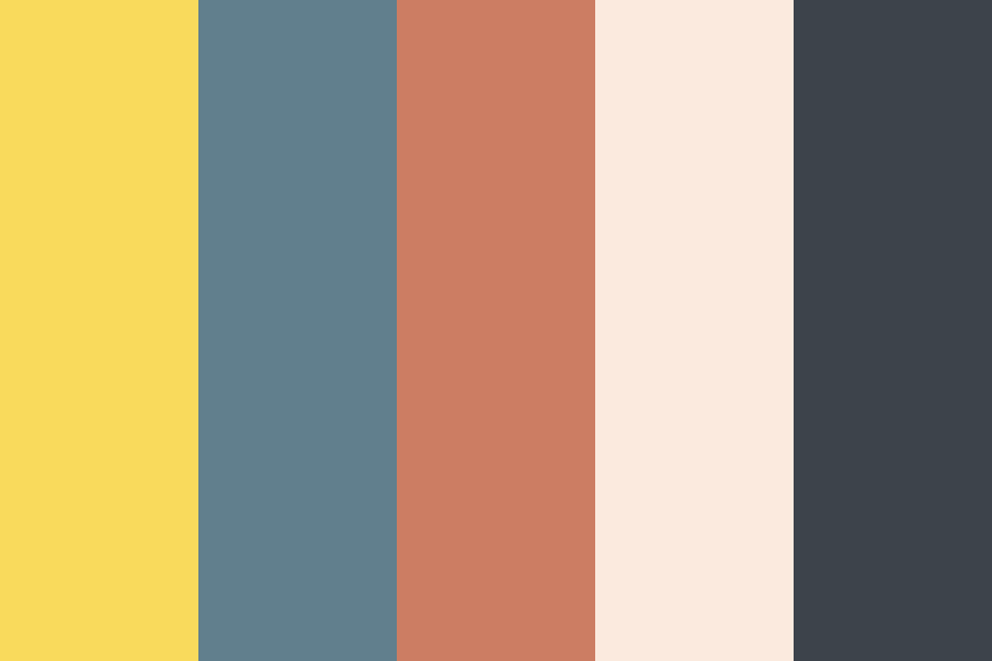 Brick Ground Mustard Color Palette
