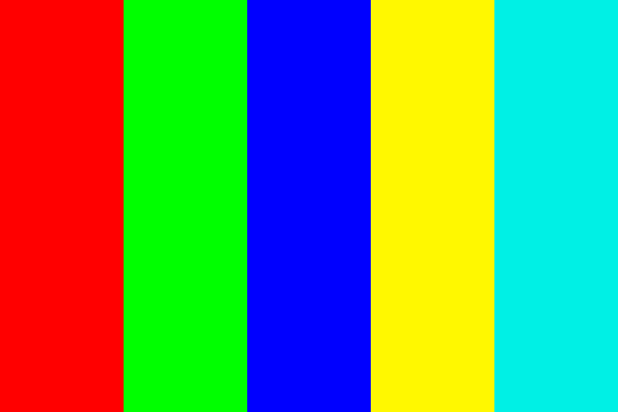 Red Green Blue Yellow Cyan Color Palette