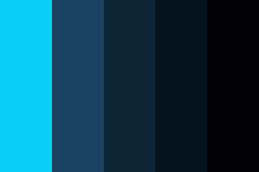 blue neon Color Palette