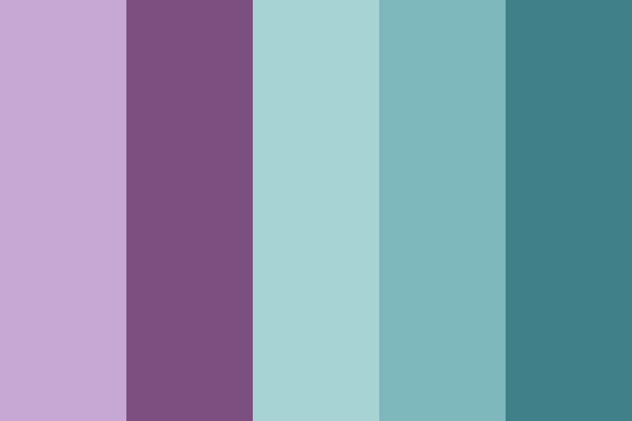 Violets and Robins color palette