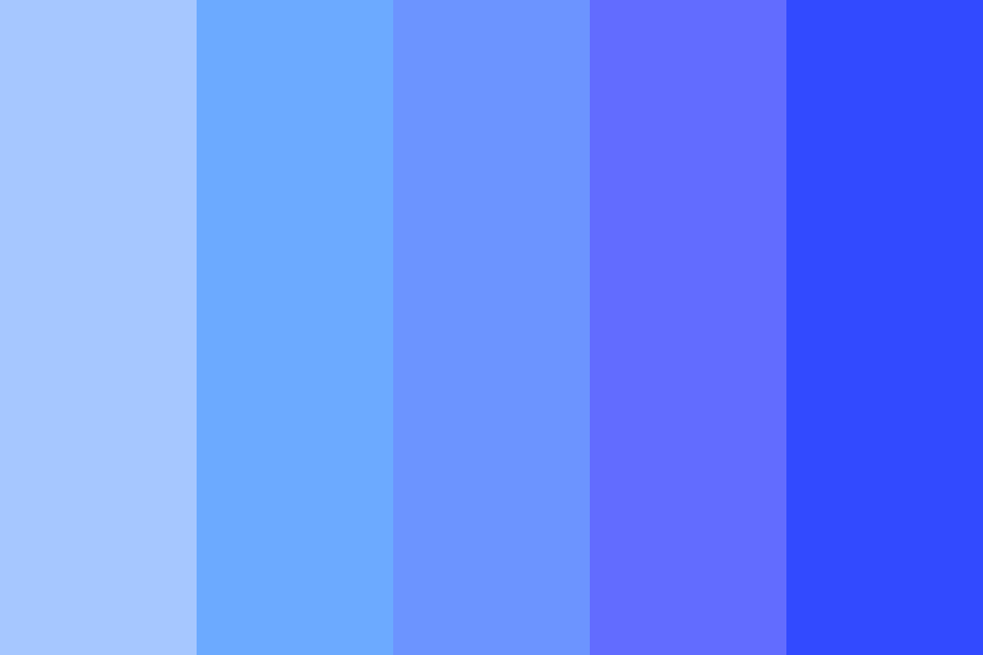 Drowning in a bright blue ocean Color Palette