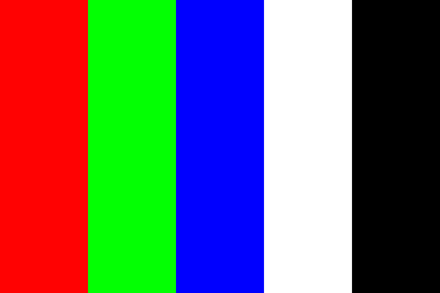 Red Green Blue White Color Palette