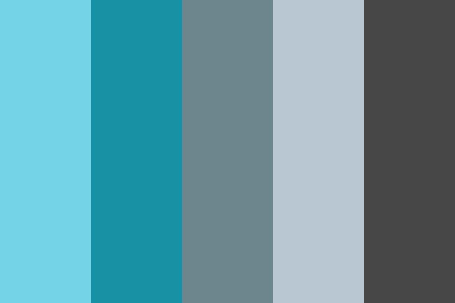 Calming Blues color palette