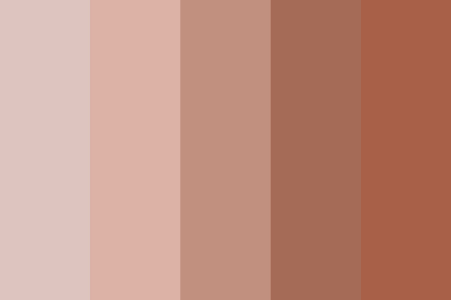 Bronze Redwood Dust color palette