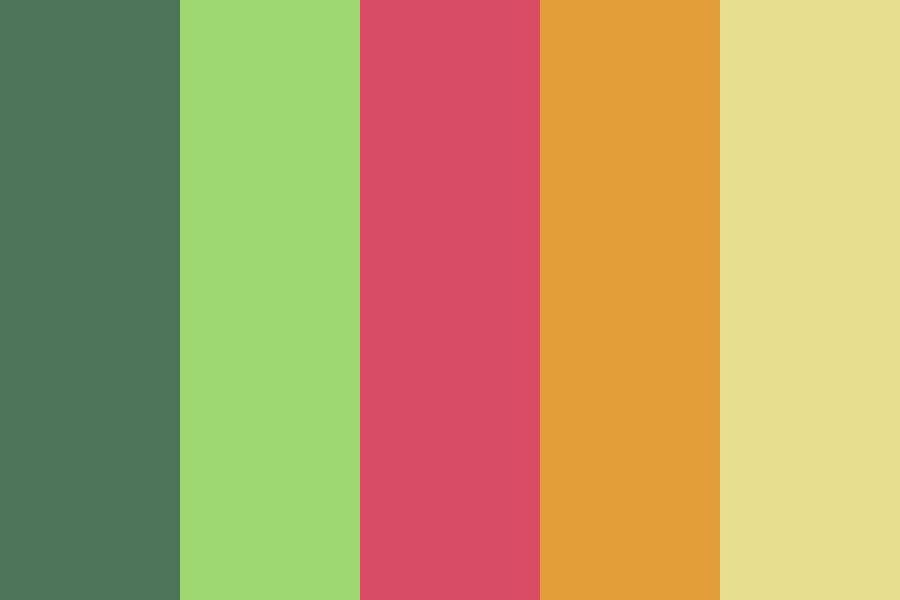 Treecko color palette