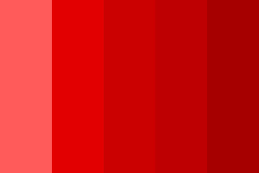 Red Neon Light Color Palette