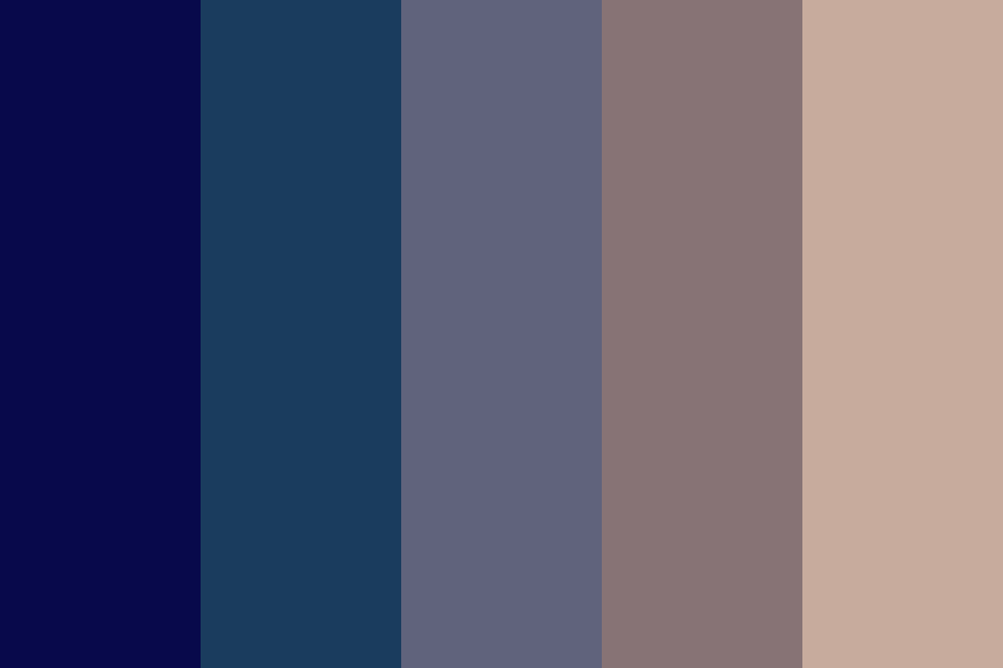Blue Brown Hair Color Palette