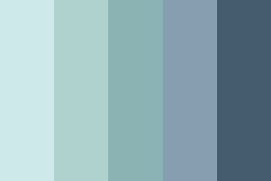 Light Blue Fade Color Palette