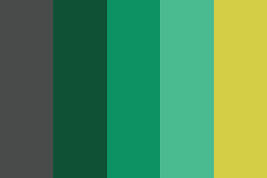 Legend of Zelda Green with Tri-Force Gold color palette