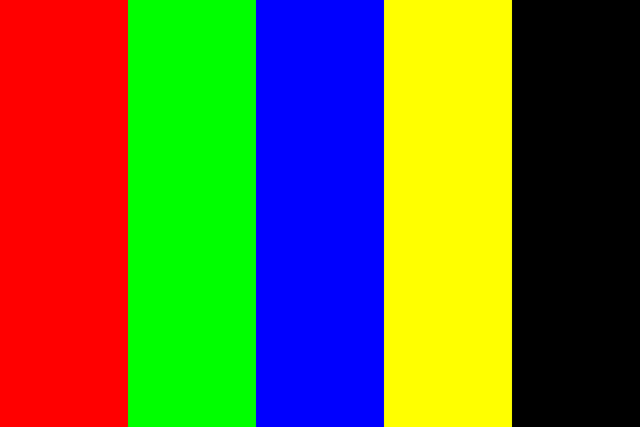 RGBY-BLK (Standard) Color Palette