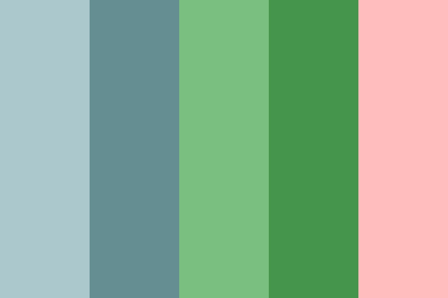 blue green pink Color Palette