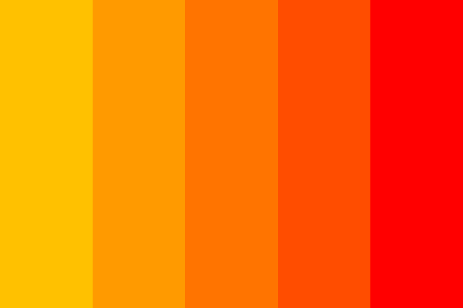 red orange color scheme