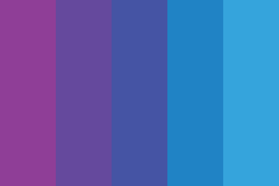 Evening Blues and Purples color palette