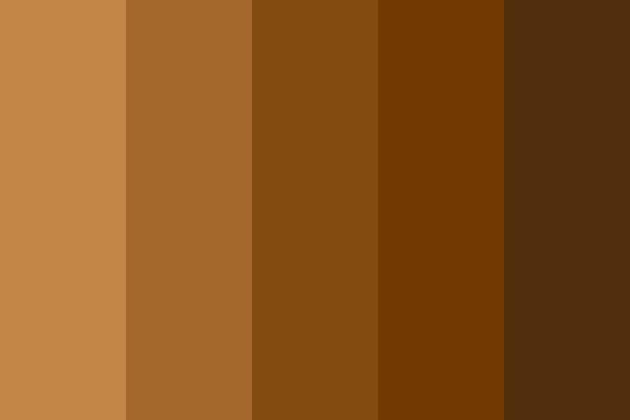 Brown Hair Colours Color Palette