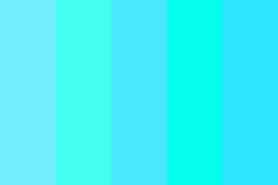 Light Blue Tropical Ocean Color Palette