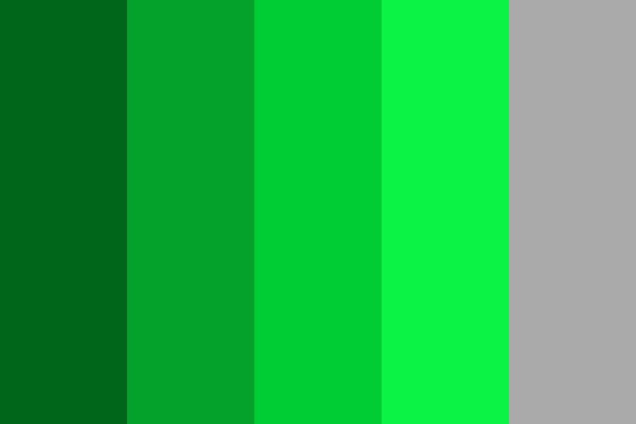 Bright green Color Palette