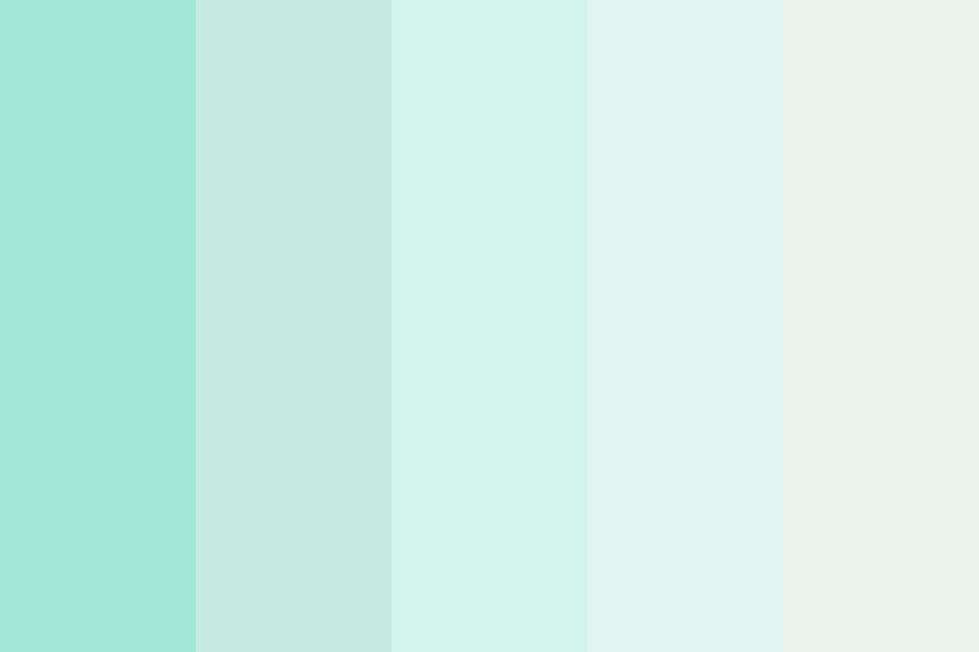 Mint snow color palette
