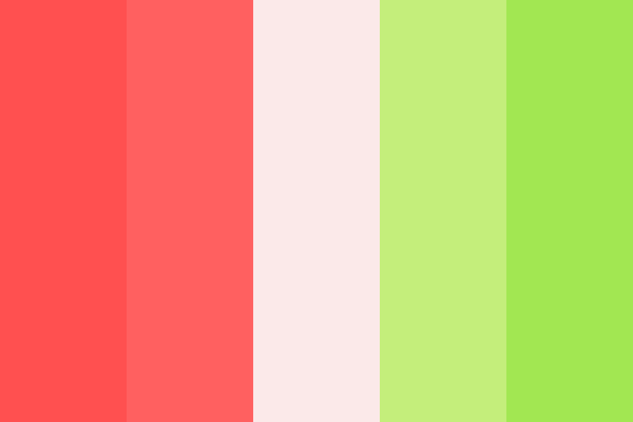 Watermelon neon color palette