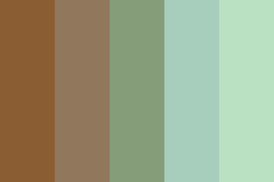 Brown green fade Color Palette