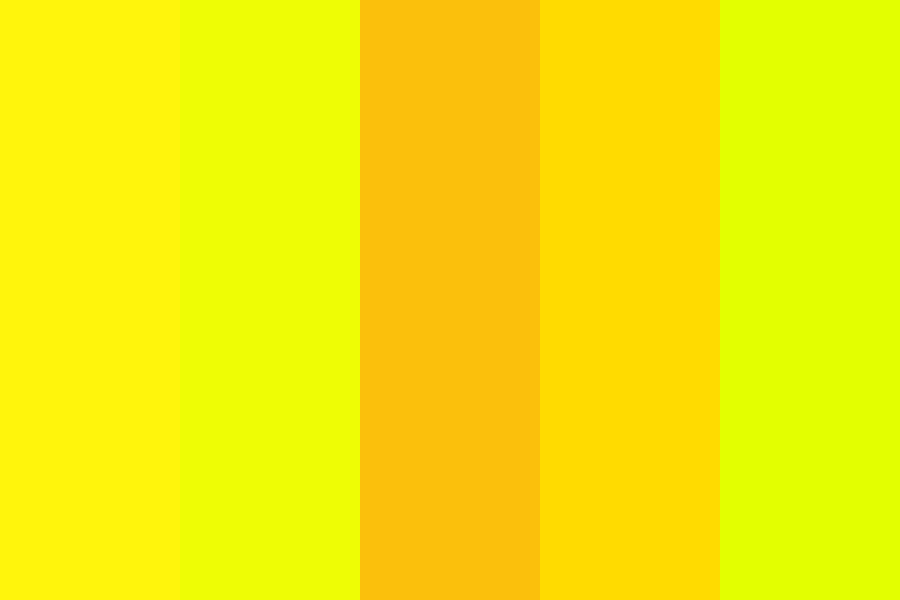 Yearning Yellows color palette