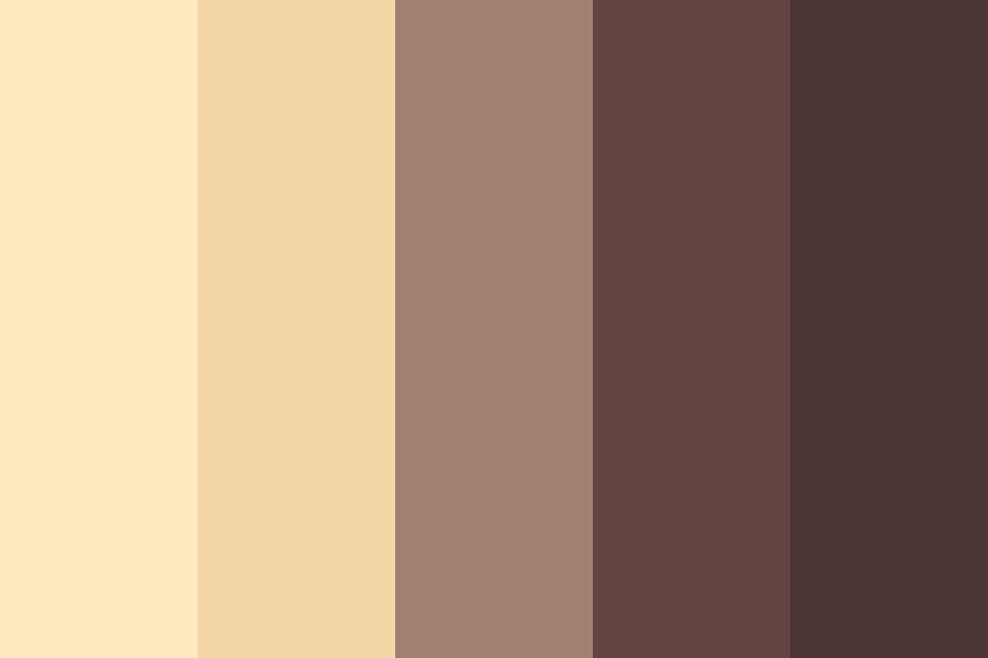 Caramel Chocolate color palette