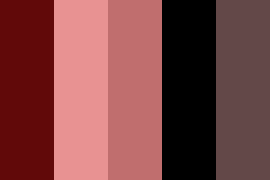 Gothic Red tones color palette
